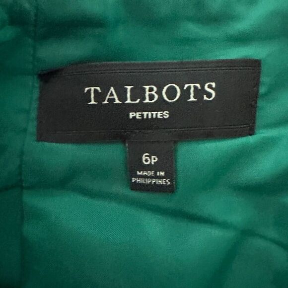 Talbots rich green mini wool skirt - 6p - Picture 5 of 7